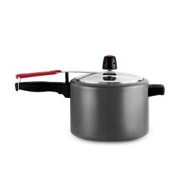 Panela pressão fi aluminio 4,5l antiaderente cinza