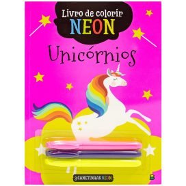 Livro De Colorir Neon: Unicornio