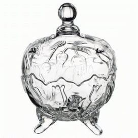 Bomboniere 500ml Vidro 14cm X 14cm X 19cm