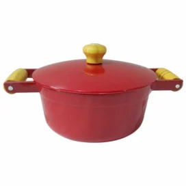 Cacarola Vermelho Aluminio Grosso