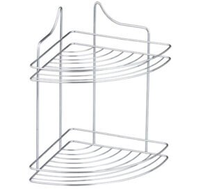 Prateleira canto duplo luxo grande cromado