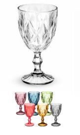 Taca De Vidro Diamante Medio 340ml