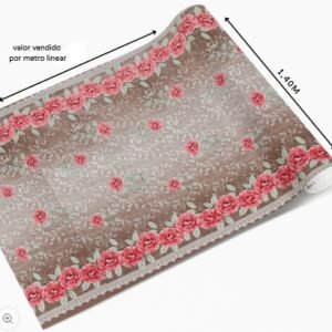 Toalha De Mesa Termica Veneza Bege 1,40 largura (valor por metro) - Imagem 4