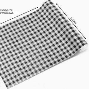 Toalha De Mesa Termica Chessmate Preta 1,4M larg - Imagem 4