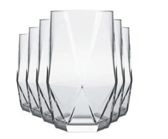 Copo vidro ong drink topazio 360 ml com 6
