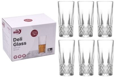 COPO VIDRO TRANSPARENTE C06 330ML RISCO BALAOZINHO