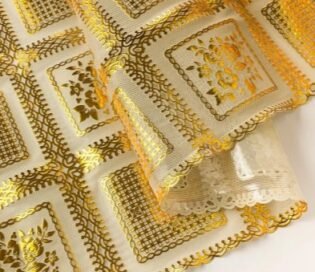 CAMINHO DE MESA DOURADO MOD420A 50CM POR METRO