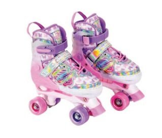 PATINS QUAD KIT BORBOLETA ROSA TAM 34-37