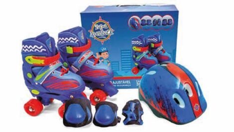 PATINS QUAD KIT AZUL TAM 34-37