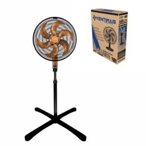 VENTILADOR OSC DE COLUNA 40CM TURBO 126W PRETO/BRONZE 127V VENTIMAIS