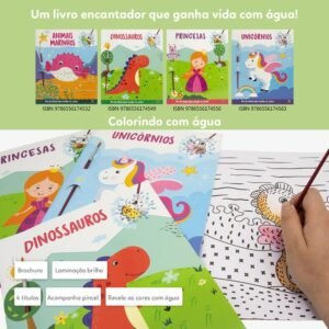 Animais Marinhos ? Colorir com Água Infantil Divertido - Imagem 14