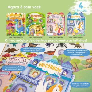 Crie e Brinque ✨ Princesas Cavaleiros com Adesivos - Imagem 7