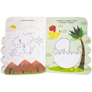 Dinossauro ? Livro de Colorir e Atividades com Adesivos - Imagem 8