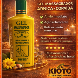 Gel Massageador Arnica E Copaiba Bongel 200 Gr