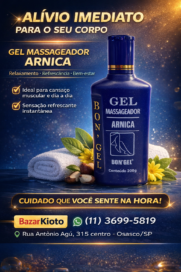 Gel Massageador  Bongel Arnica  200 G-Azul