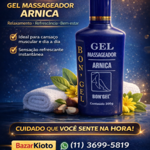 Gel Massageador  Bongel Arnica  200 G-Azul