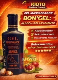 Gel Massageador  Bongel Arnica 200 G-Preto