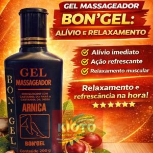Gel Massageador  Bongel Arnica 200 G-Preto