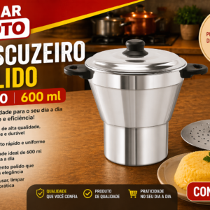Cuscuzeiro polido Nº 10 0,6L