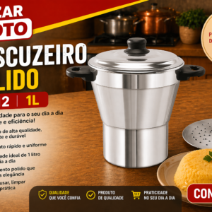 Cuscuzeiro polido Nº 12 1L