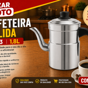 Cafeteira baby polida Nº 3 1,8L