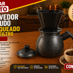 Fervedor bojudo craqueado com filtro 1,3L