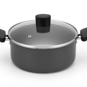 Cacarola Enjoy  com tampa Vidro Antiaderente  Cinza Nº 22 3,5l