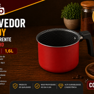 Fervedor Enjoy Antiaderente Vermelho  Nº 14 1,6l