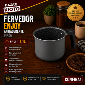 Fervedor Enjoy Antiaderente Cinza Nº 12 1,1l