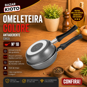 Omeleteira Enjoy 18 Aa Cinza