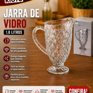 Jarra Diamond 1,8 L Vidro