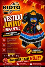 Vestido infantil Caipira
