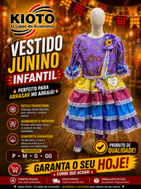 Vestido Infantil Colors Caipira
