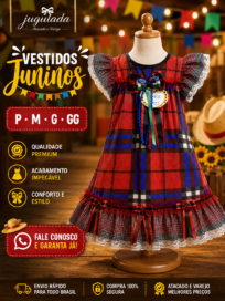 Vestido Juvenil Festa Junina