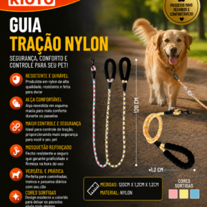 GUIA TRACAO NYLON 120CM X 1,2CM X 1,2CM (unidade)