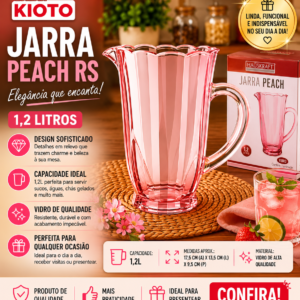 JARRA VIDRO PEACH RS 1,2L