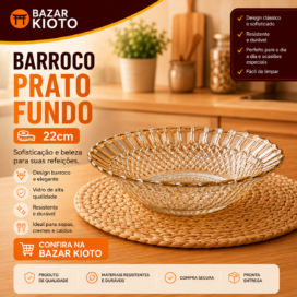 Barroco  prato fundo 22cm