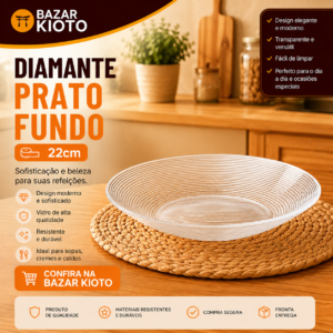 Diamante prato fundo 22 cm