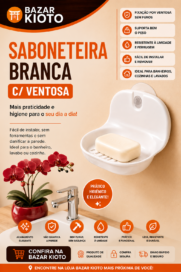 SABONETEIRA BRANCA C/VENTOSA