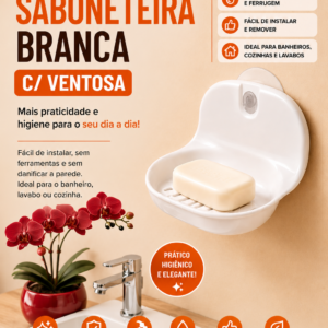 SABONETEIRA BRANCA C/VENTOSA